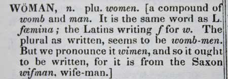 webster woman Webster's definition of woman