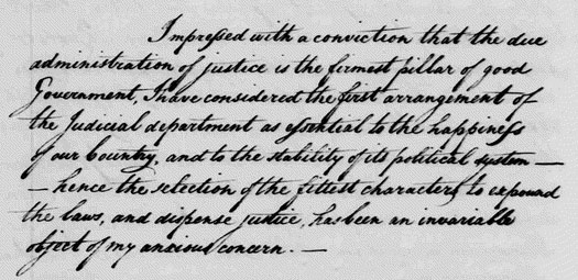 Washington's letter