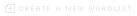 create a new wordlist